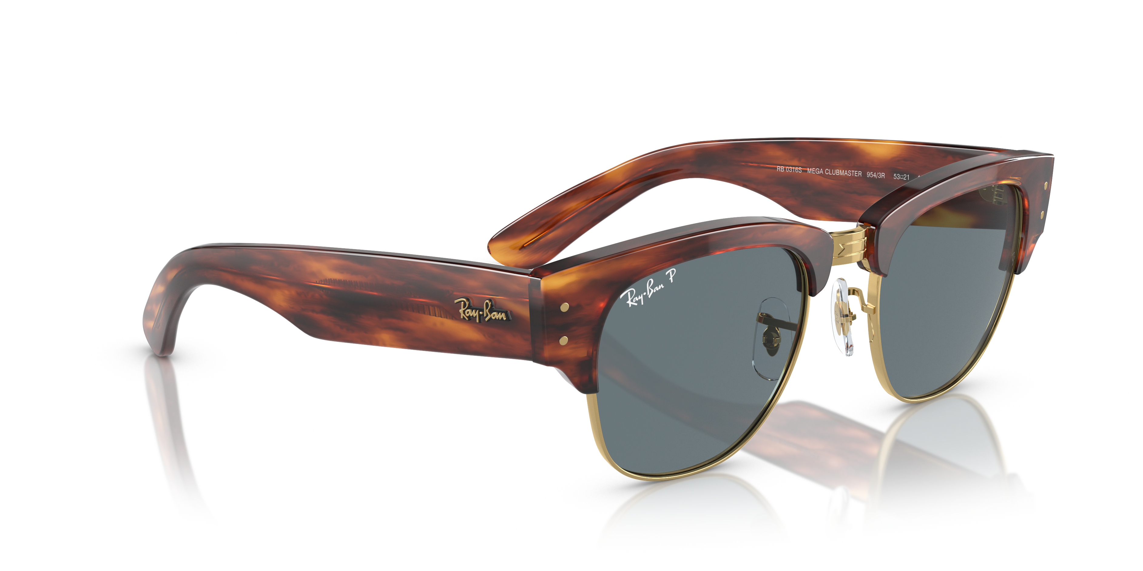 RAY-BAN RB0316S MEGA CLUBMASTER 954/3R 53