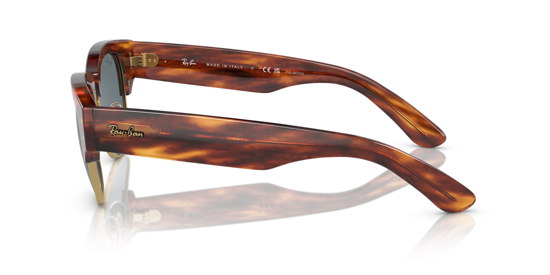Óculos de sol ray-ban rb0316s mega clubmaster 954/3r marron square unisex tamanho 53mm - Vista de detalhe