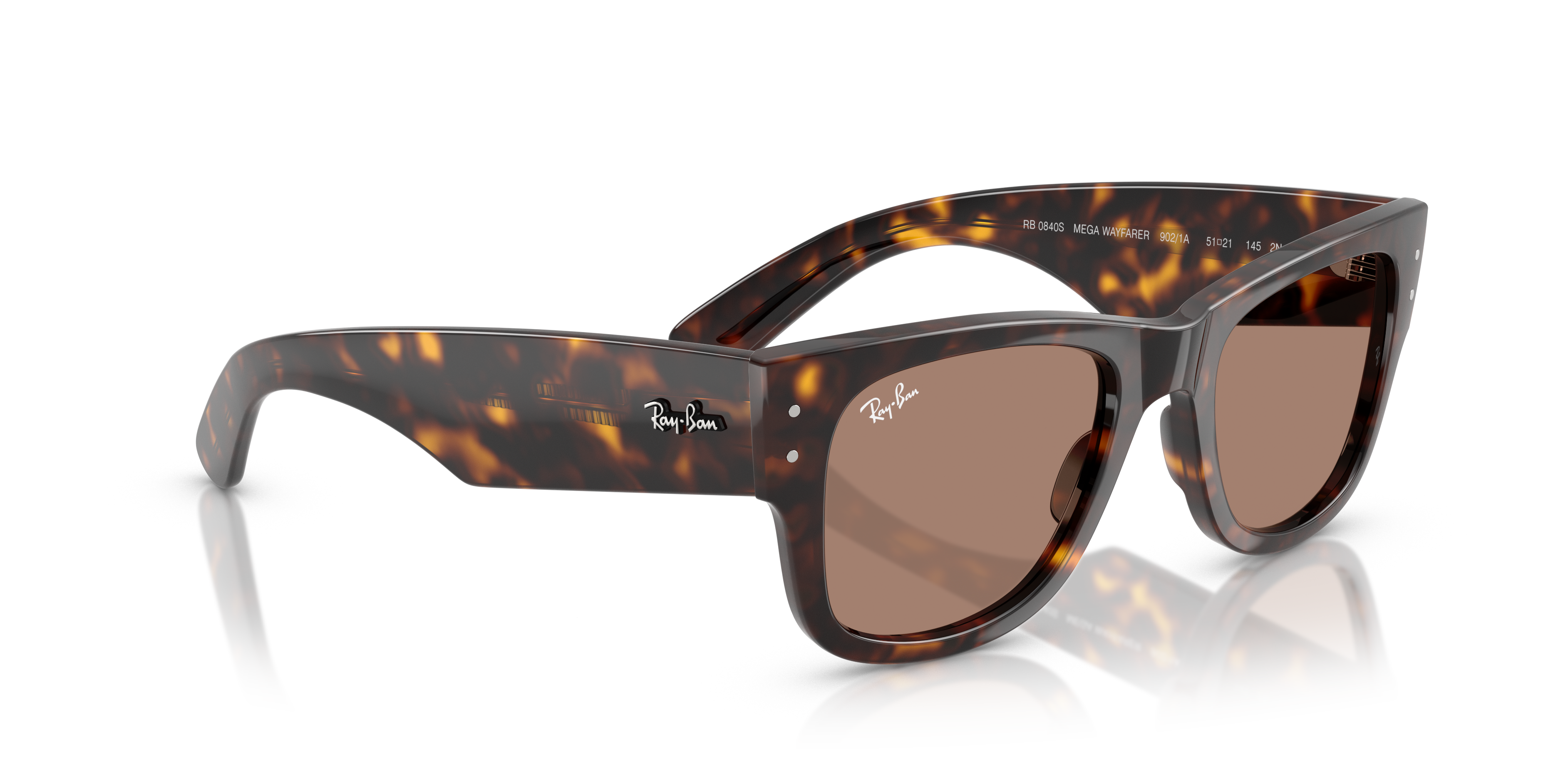 RAY-BAN RB0840S MEGA WAYFARER 902/1A 51