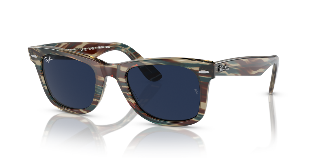 Sonnenbrillen ray-ban rb2140 wayfarer 1387gg grau square unisex größe 50mm - Detailansicht