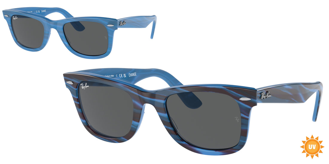 Sonnenbrillen ray-ban rb2140 wayfarer 1409b1 blau square unisex größe 50mm - Hauptansicht