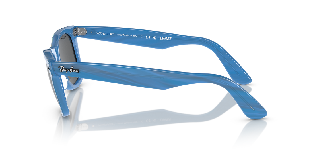 Sonnenbrillen ray-ban rb2140 wayfarer 1409b1 blau square unisex größe 50mm - Detailansicht