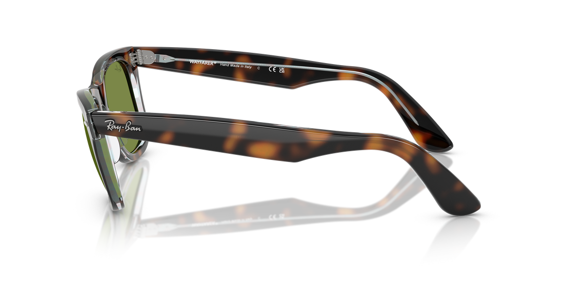 Lunettes de soleil ray-ban rb2140 wayfarer 14134e havana square unisex taille 50mm - Vue détaillée