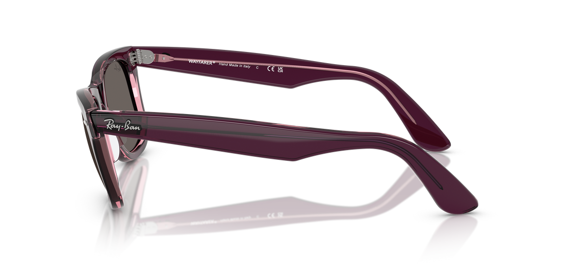 Occhiali da sole ray-ban rb2140 wayfarer 1447b1 violeta square unisex taglia 50mm - Vista dettagliata