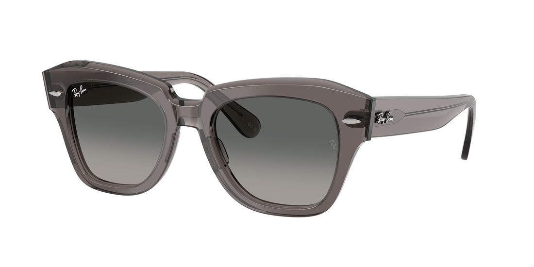 Occhiali da sole ray-ban rb2186 state street 136971 gris square unisex taglia 49mm - Vista principale