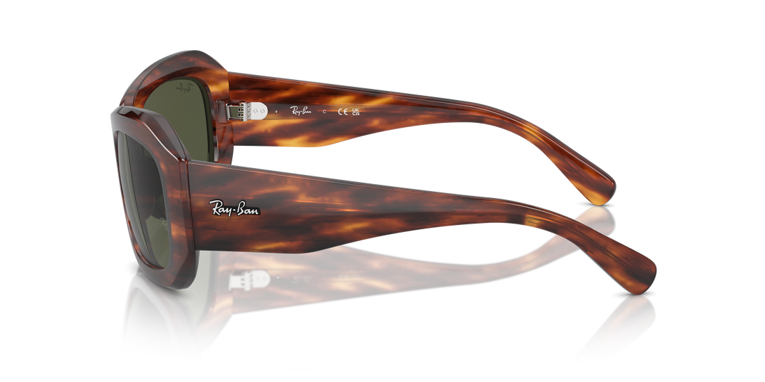 Sonnenbrillen ray-ban rb2212 beate 954/31 marron pillow unisex größe 56mm - Detailansicht