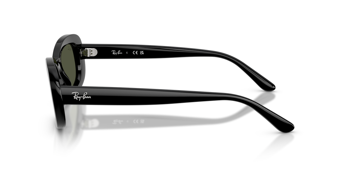 Lunettes de soleil ray-ban rb2221 901/31 negro oval femenino taille 53mm - Vue détaillée