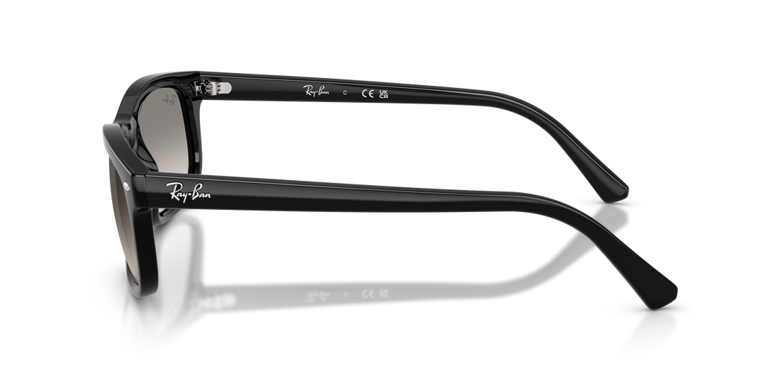 Óculos de sol ray-ban rb2224 901/32 negro rectangular unisex tamanho 60mm - Vista de detalhe