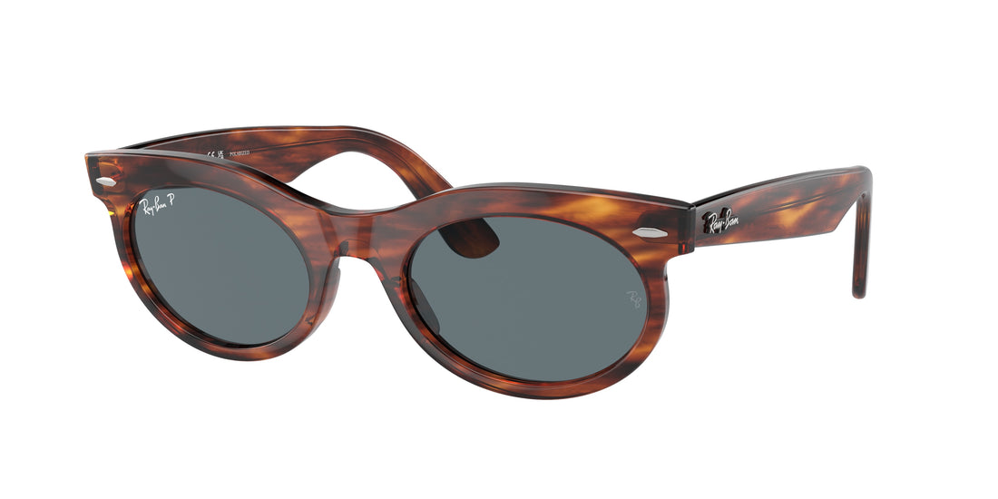 Occhiali da sole ray-ban rb2242 wayfarer oval 954/3r marron oval unisex taglia 53mm - Vista principale