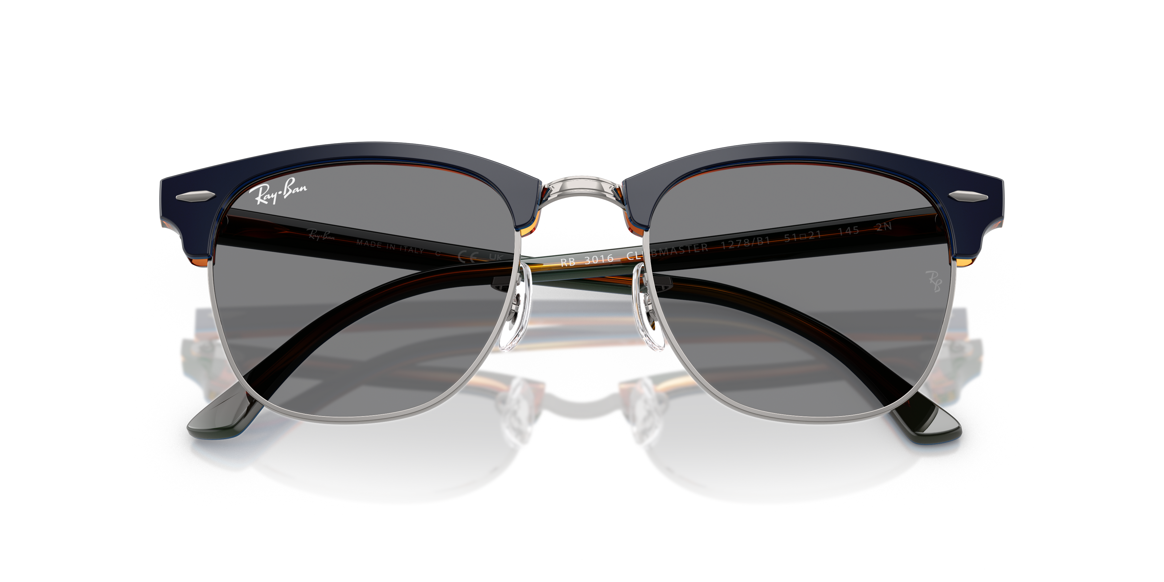 RAY-BAN RB3016 CLUBMASTER 1278B1 49