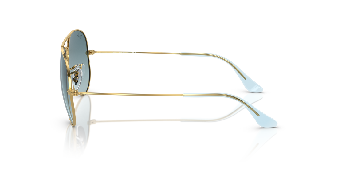 Occhiali da sole ray-ban rb3025 aviatore grande metallo 001/3m . taglia 55mm - Vista dettagliata