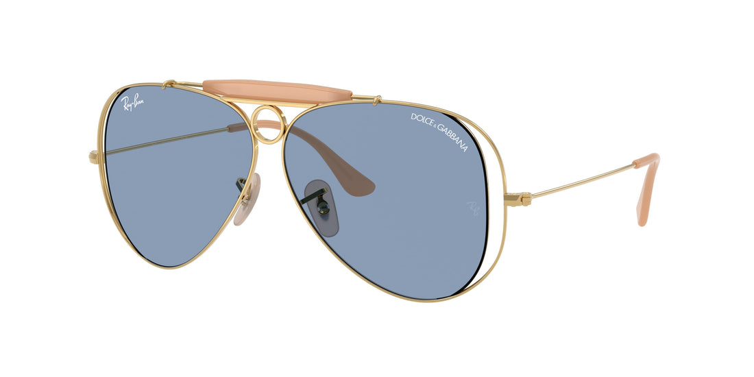 Óculos de sol ray-ban rb3138m 001/72 dorado pilot unisex tamanho 54mm - Vista principal