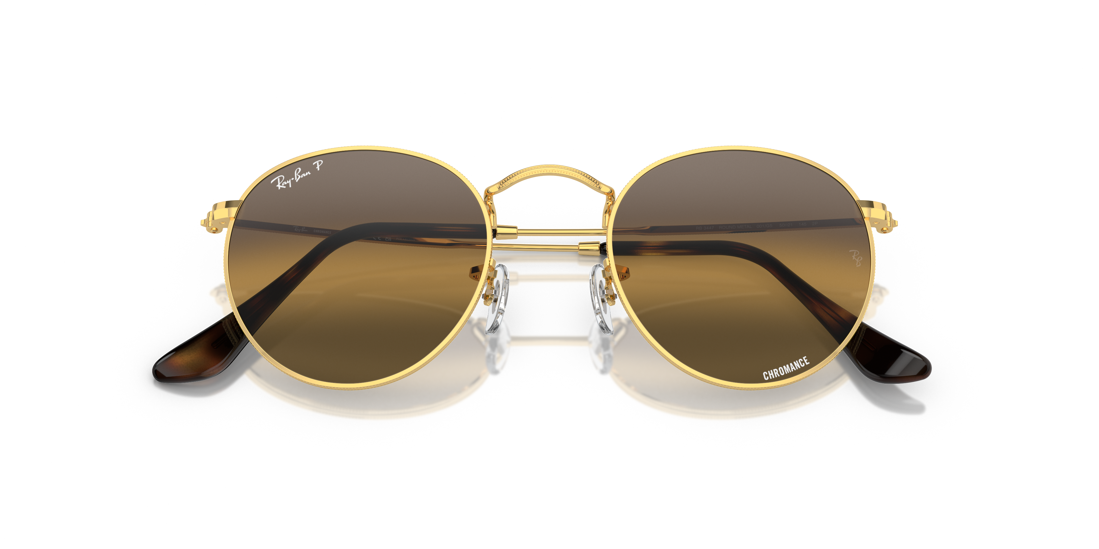 RAY-BAN RB3447 ROUND METAL 001/G5 50