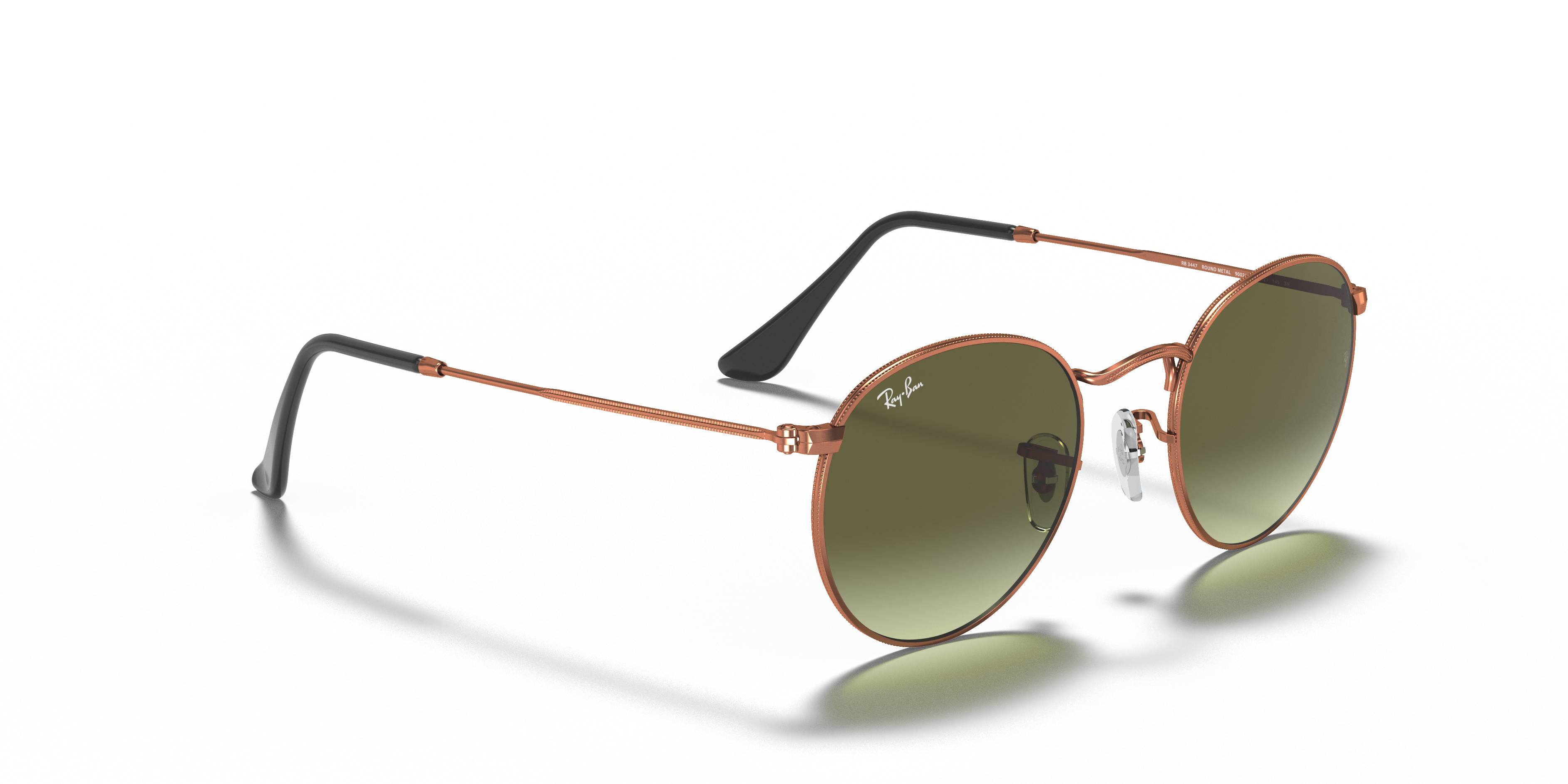 RAY-BAN RB3447 ROUND METAL 9002A6 53