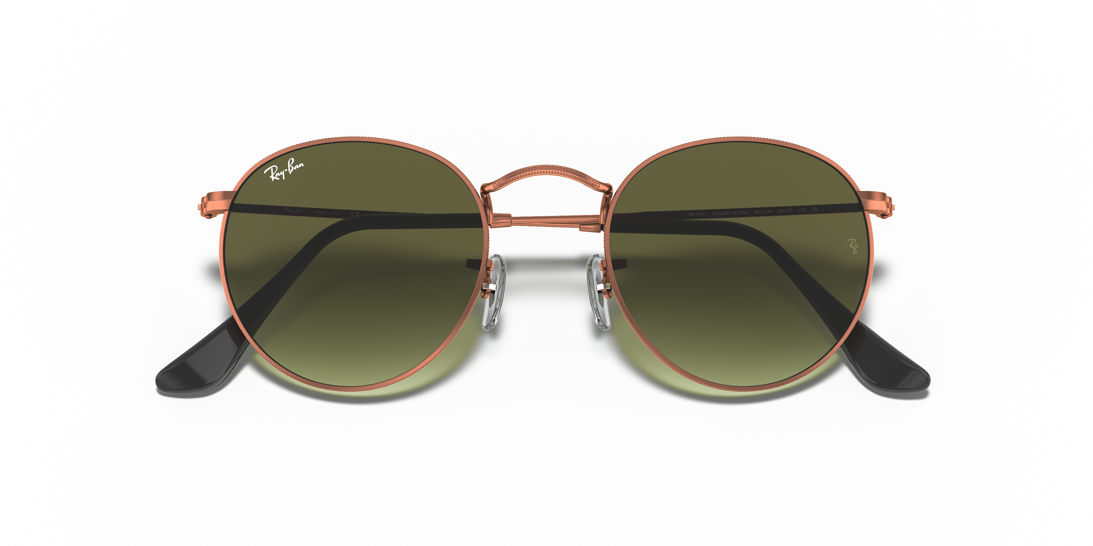 RAY-BAN RB3447 ROUND METAL 9002A6 53