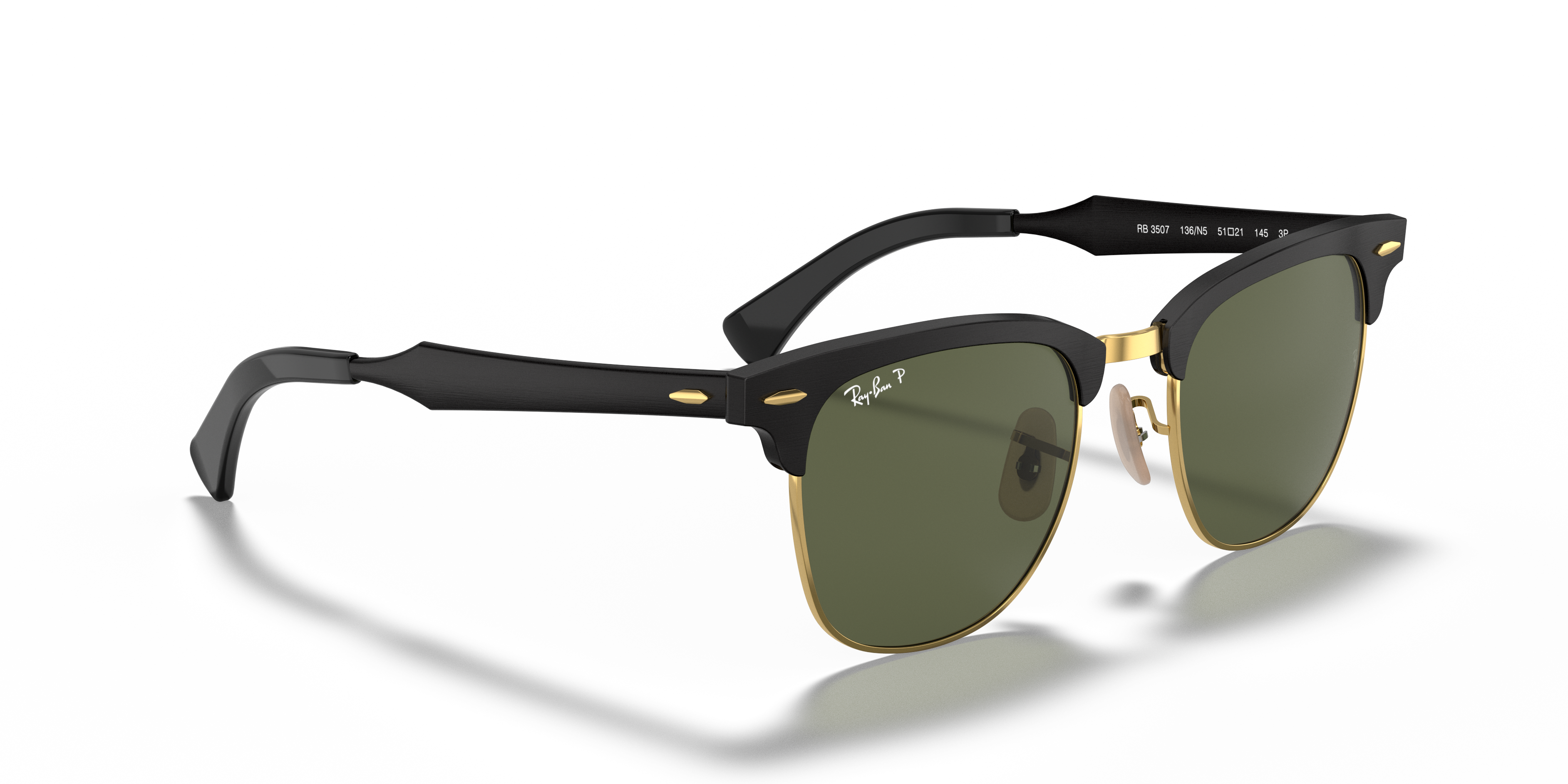 RAY-BAN RB3507 CLUBMASTER ALUMINUM 136/N5 51