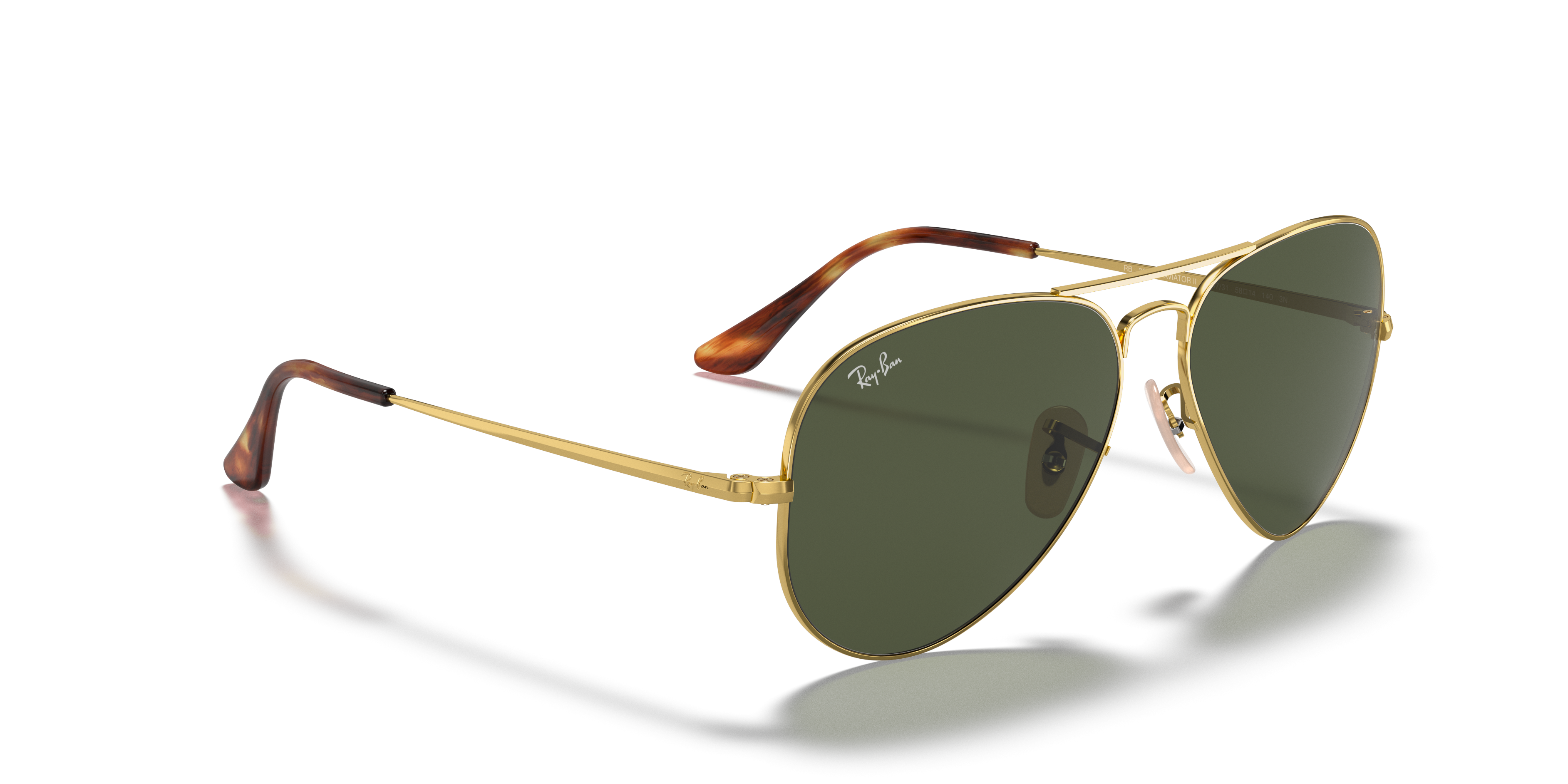 RAY-BAN RB3689 AVIATOR METAL II 914731 58