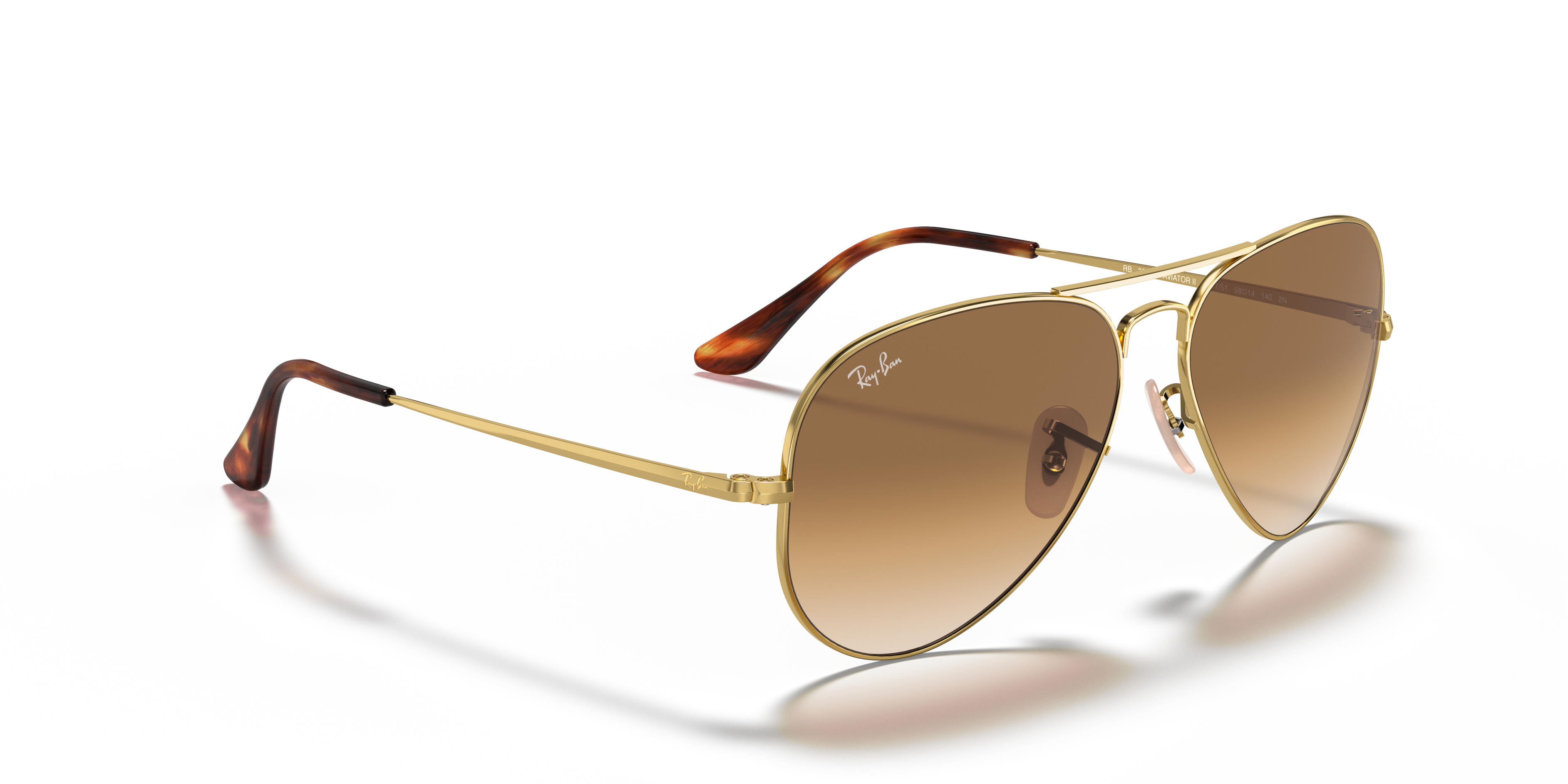 RAY-BAN RB3689 AVIATOR METAL II 914751 58