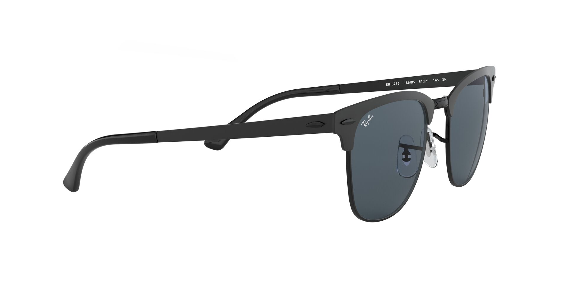 RAY-BAN RB3716 CLUBMASTER METAL 186/R5 51