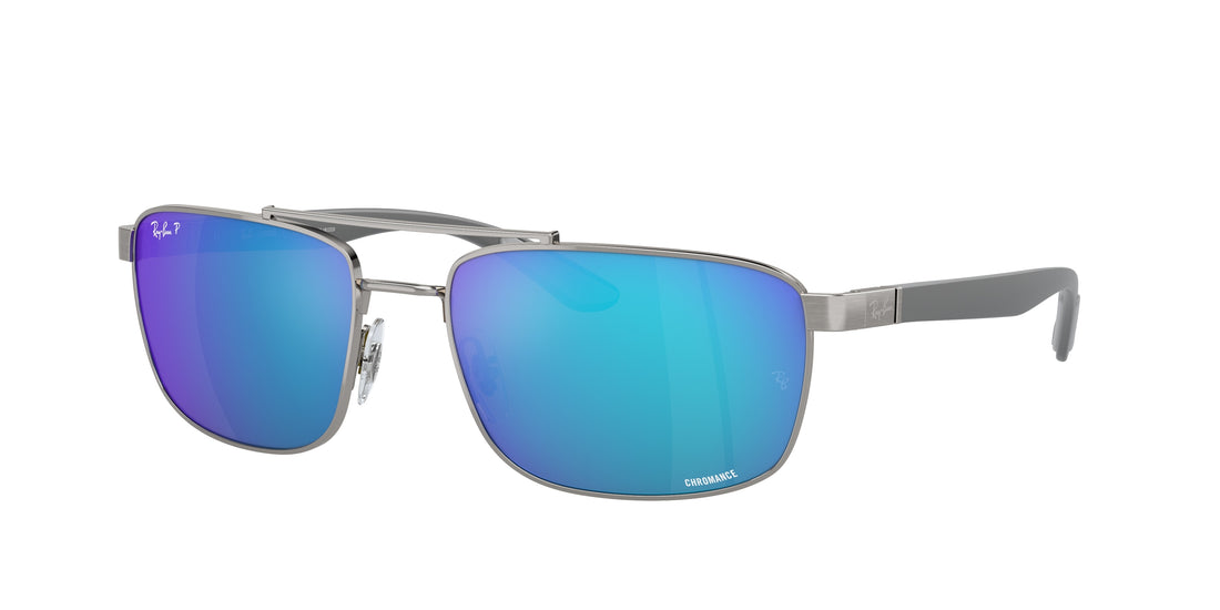 Sonnenbrillen ray-ban rb3737ch 004/a1 gris rectangular unisex größe 60mm - Hauptansicht