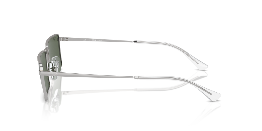 Occhiali da sole ray-ban rb3741 emy 003/9a plateado rectangular unisex taglia 56mm - Vista dettagliata