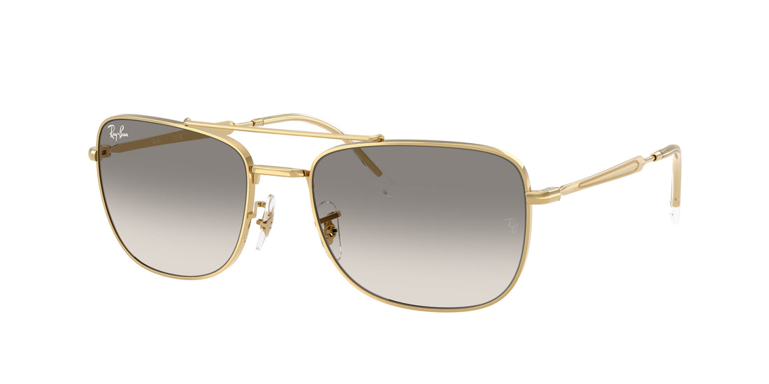 Óculos de sol ray-ban rb3755 001/32 dorado rectangular unisex tamanho 59mm - Vista principal