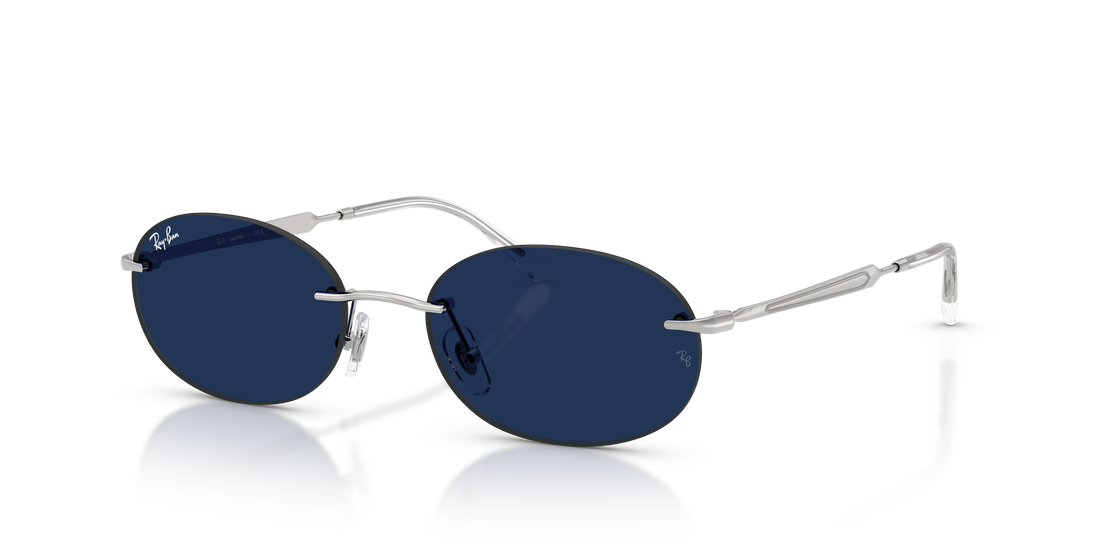 Lunettes de soleil ray-ban rb3767 003/mf plateado oval unisex taille 54mm - Vue détaillée