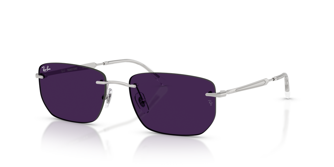 Zonnebrillen ray-ban rb3768 003/mh plateado irregular unisex maat 56mm - Detailaanzicht