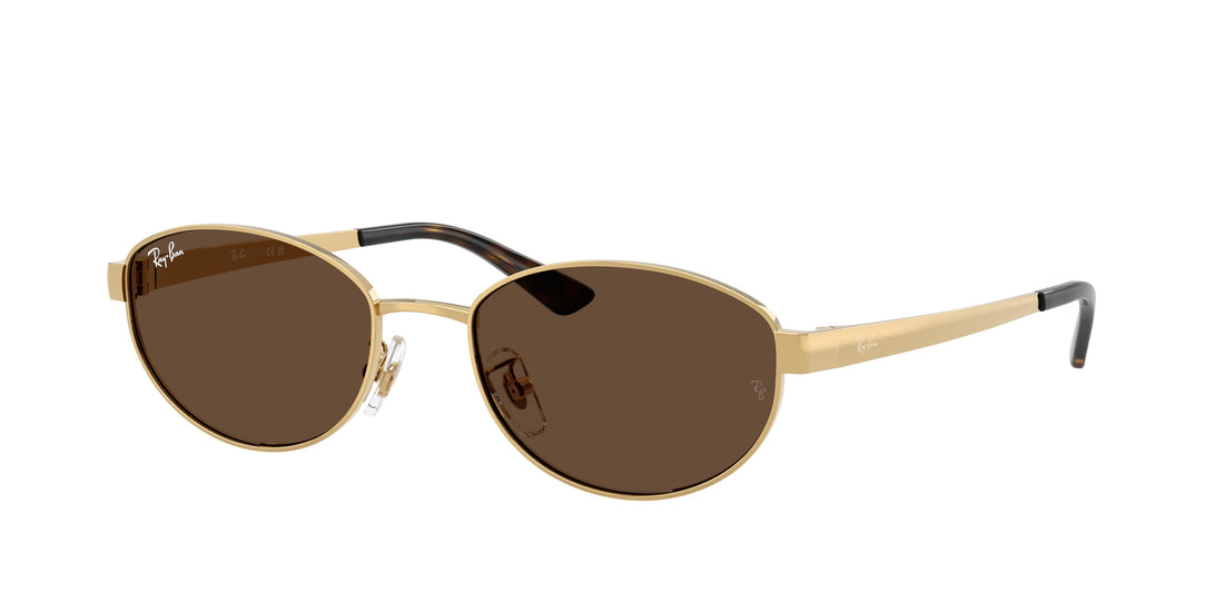Sunglasses ray-ban rb3774d 001/73 dorado oval unisex size 55mm - Main view
