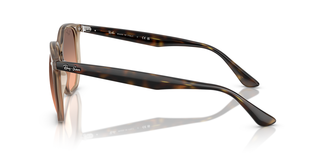 Óculos de sol ray-ban rb4306 678846 beis irregular unisex tamanho 54mm - Vista de detalhe