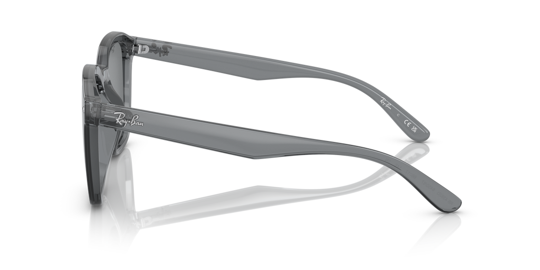 Óculos de sol ray-ban rb4392d 645087 gris square unisex tamanho 66mm - Vista de detalhe