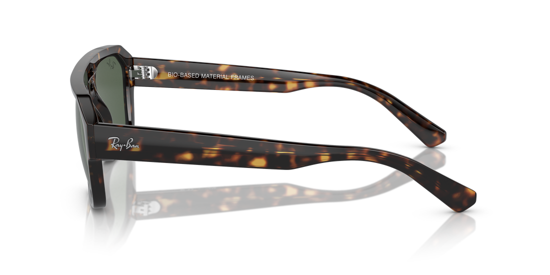 Óculos de sol ray-ban rb4397 corrigan 135971 havana irregular unisex tamanho 54mm - Vista de detalhe