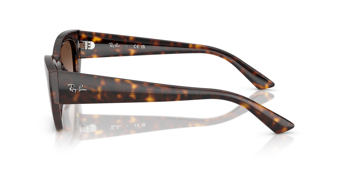 Occhiali da sole ray-ban rb4430 zena 135913 havana irregular unisex taglia 52mm - Vista dettagliata