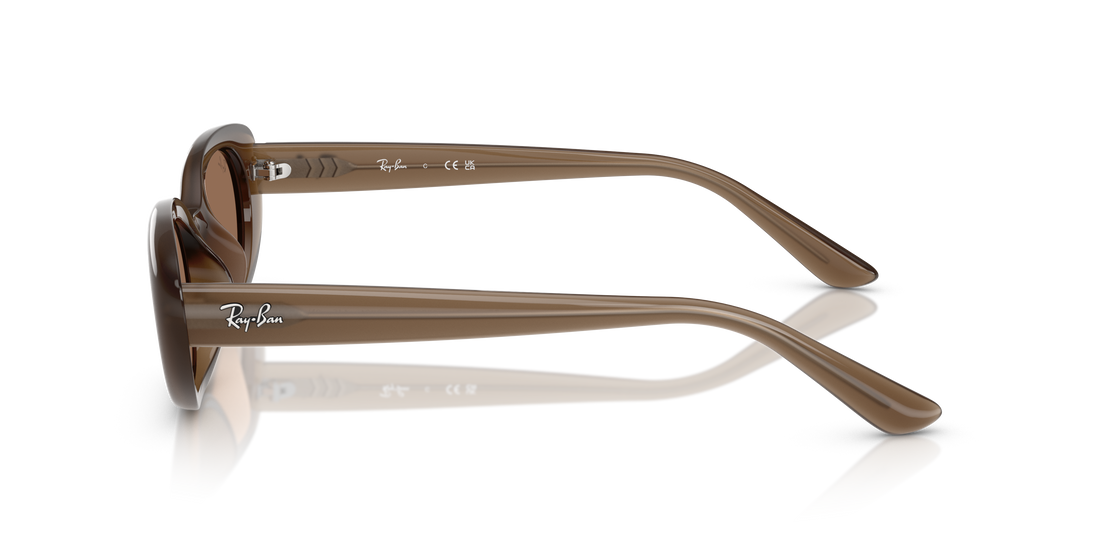 Lunettes de soleil ray-ban rb4441d 677973 marrón pillow unisex taille 53mm - Vue détaillée