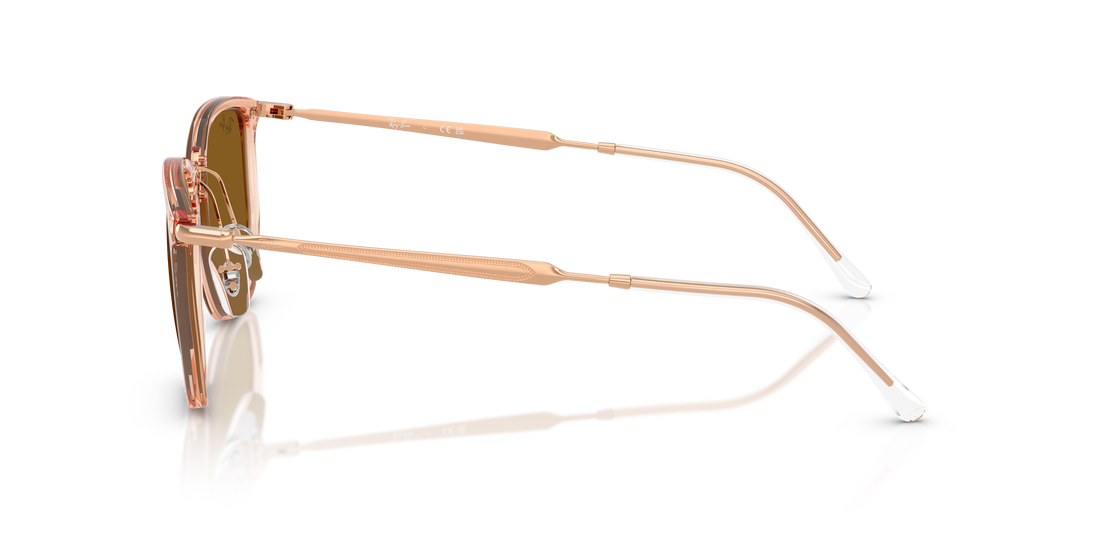 Sunglasses ray-ban rb4451 680133 marron irregular unisex size 53mm - Detailed view