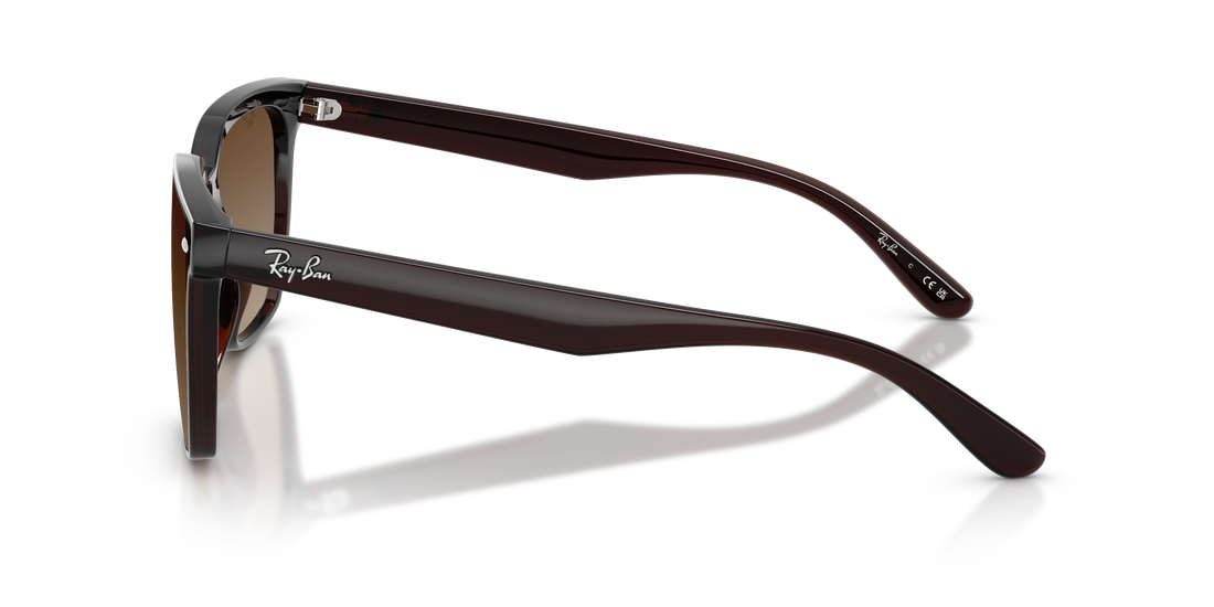 Sunglasses ray-ban rb4466d 714/13 marron square unisex size 47mm - Detailed view