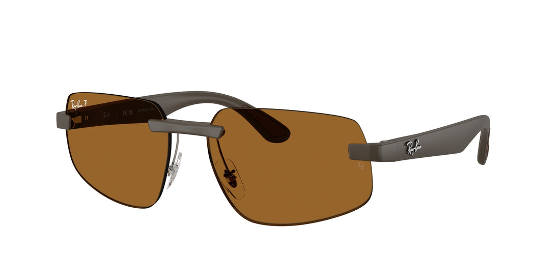 Óculos de sol ray-ban rb4475ch 6124bb marron irregular unisex tamanho 60mm - Vista principal