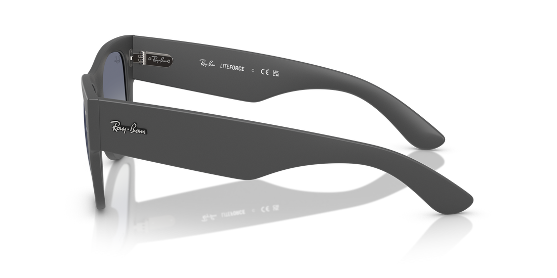 Lunettes de soleil ray-ban rb4840s 60174l gris square unisex taille 50mm - Vue détaillée