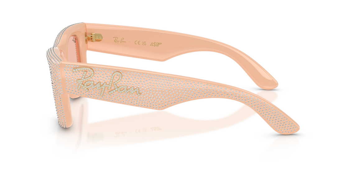 Óculos de sol ray-ban rb4940bp wayfarer puffer 688984 beige square unisex tamanho 47mm - Vista de detalhe