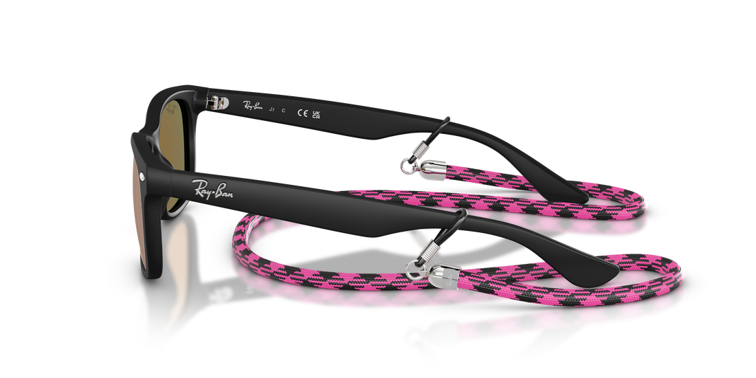 Gafas de sol ray-ban junior rj9052s junior new wayfarer 70287j negro square infantil talla 47mm - Vista de detalle