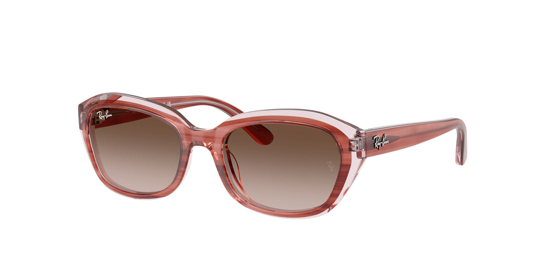 Sunglasses ray-ban junior rj9081s 717313 rosa irregular infantil size 48mm - Main view