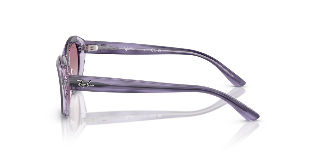 Sunglasses ray-ban junior rj9081s 71748g violeta irregular infantil size 48mm - Detailed view