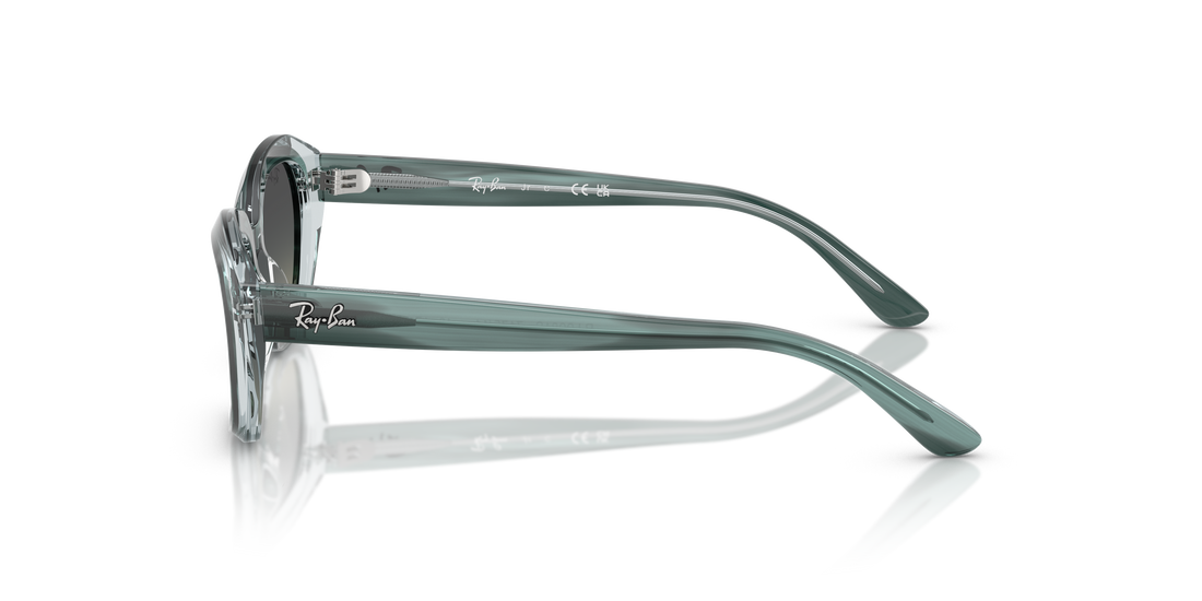 Sunglasses ray-ban junior rj9081s 717511 verde irregular infantil size 48mm - Detailed view