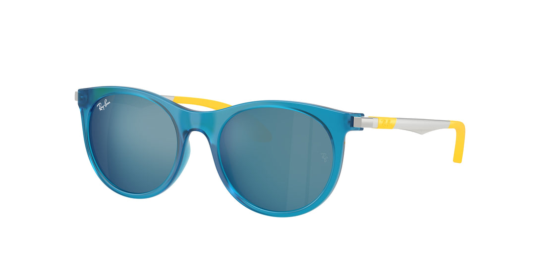 Óculos de sol ray-ban junior rj9082s 718455 azul pantos infantil tamanho 47mm - Vista principal