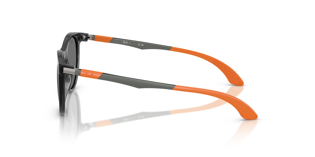 Óculos de sol ray-ban junior rj9082s 71856g gris pantos infantil tamanho 47mm - Vista de detalhe