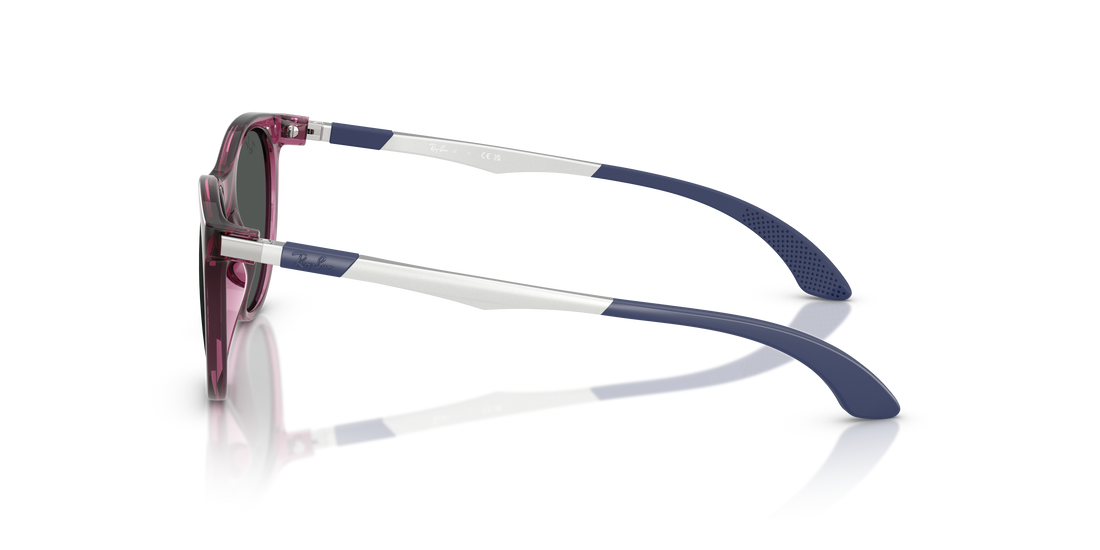 Óculos de sol ray-ban junior rj9082s 718687 violeta pantos infantil tamanho 47mm - Vista de detalhe