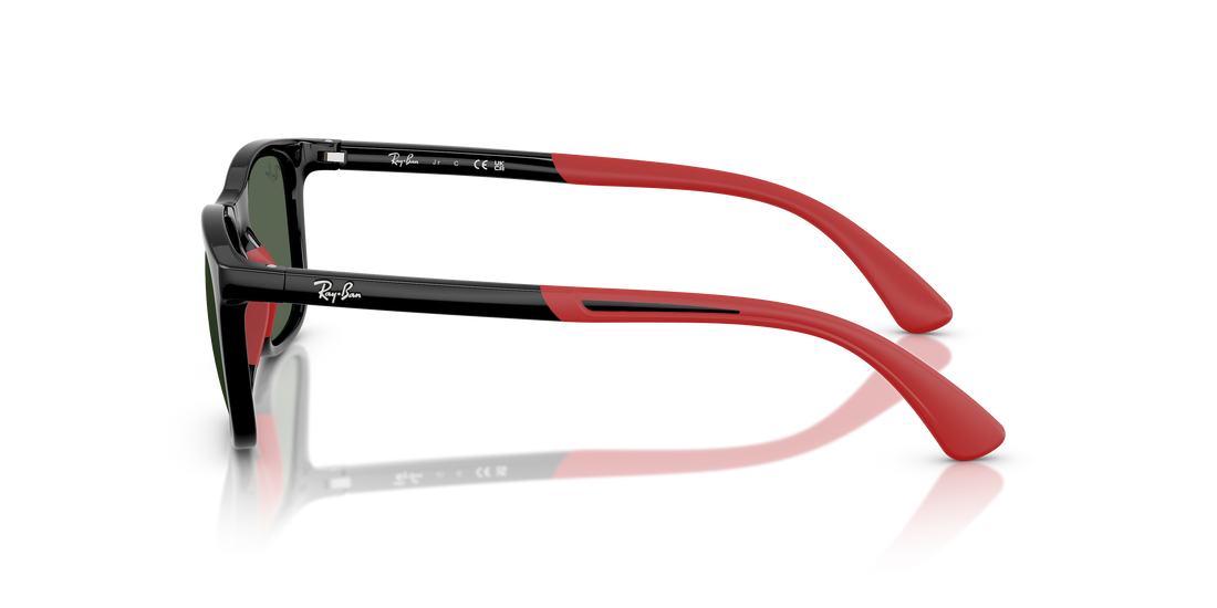 Óculos de sol ray-ban junior rj9084s 713171 negro square infantil tamanho 47mm - Vista de detalhe