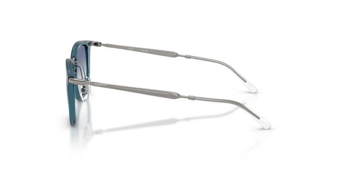 Óculos de sol ray-ban junior rj9085s 7222u0 azul irregular infantil tamanho 46mm - Vista de detalhe