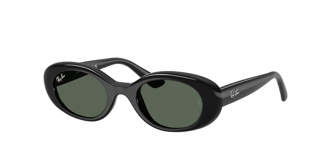 Óculos de sol ray-ban junior rj9141s 100/71 negro oval infantil tamanho 45mm - Vista principal