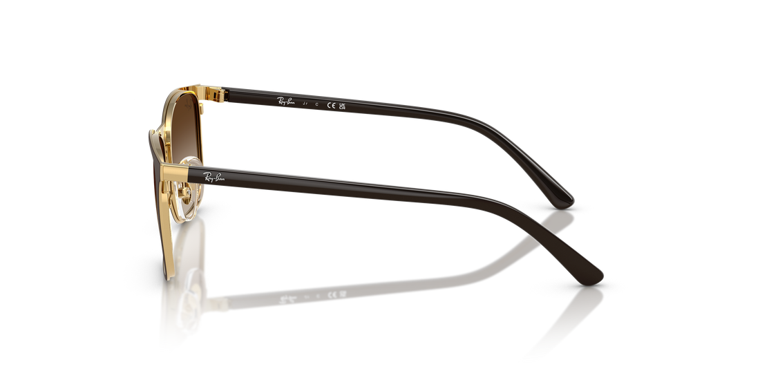 Sunglasses ray-ban junior rj9551s 297/13 marrón square infantil size 48mm - Detailed view